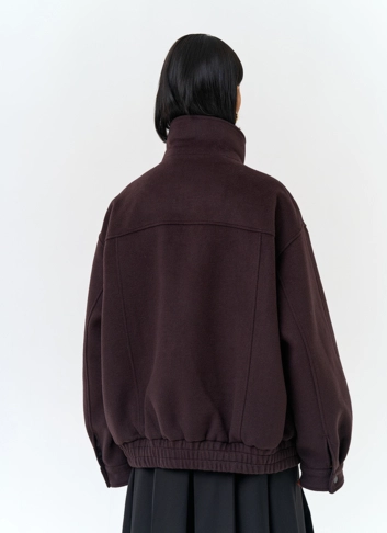 Женское укороченное пальто бомбер фото