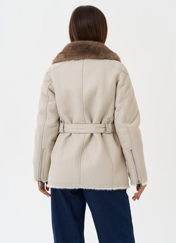 Дубленка "косуха" из эко кожи