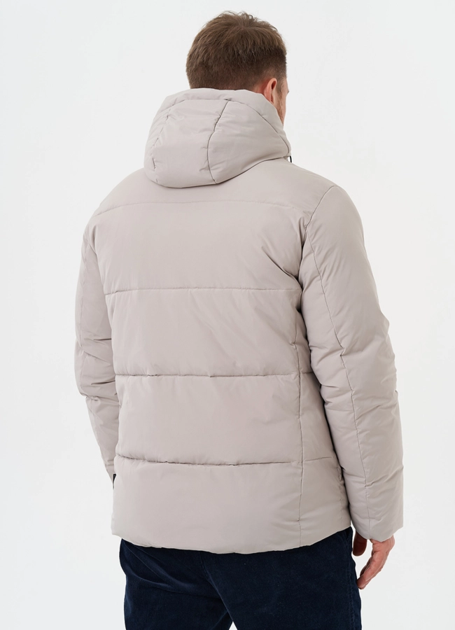 Зимний пуховик с капюшоном модель № 28396 универмаг малина фото