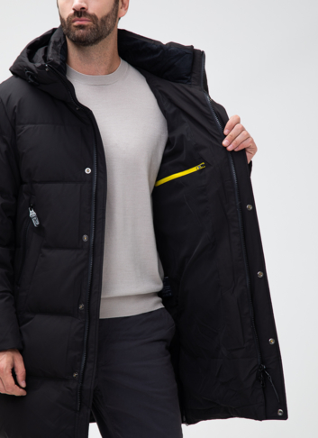 Мужской пуховик с капюшоном 