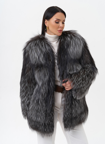 Куртка из чернобурой лисы