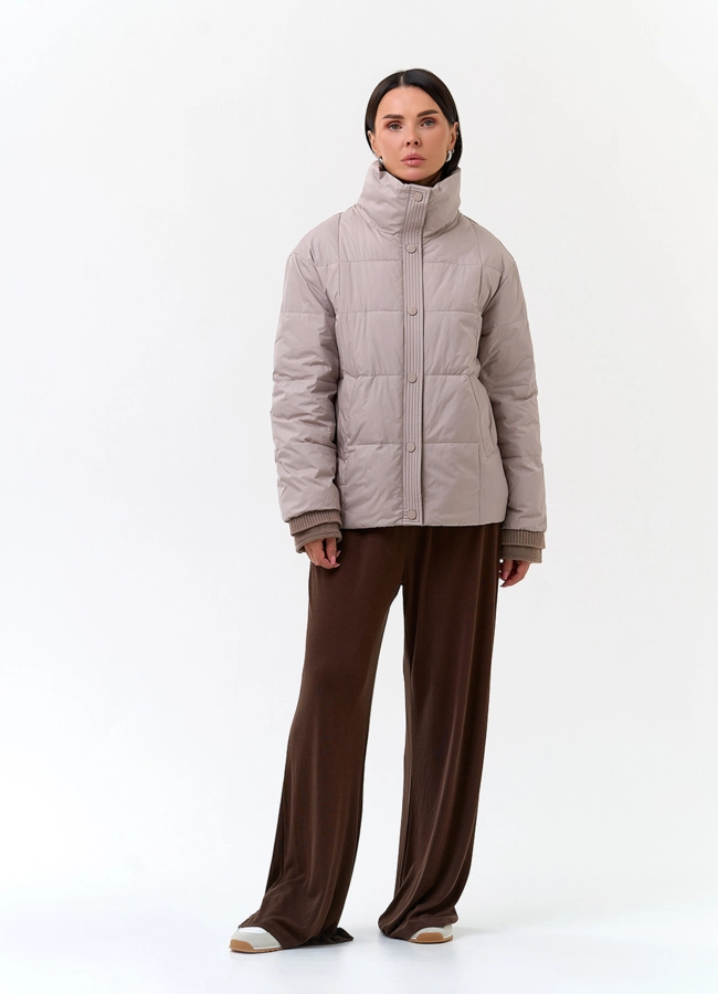 Женская куртка с воротником стойкой модель № 33788 в рассрочку
